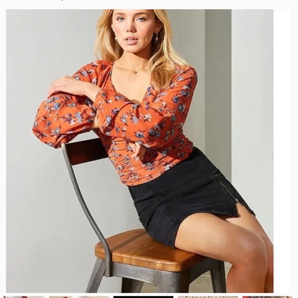 NWT Free People New Final Rose Blouse - Picture 5 of 9
